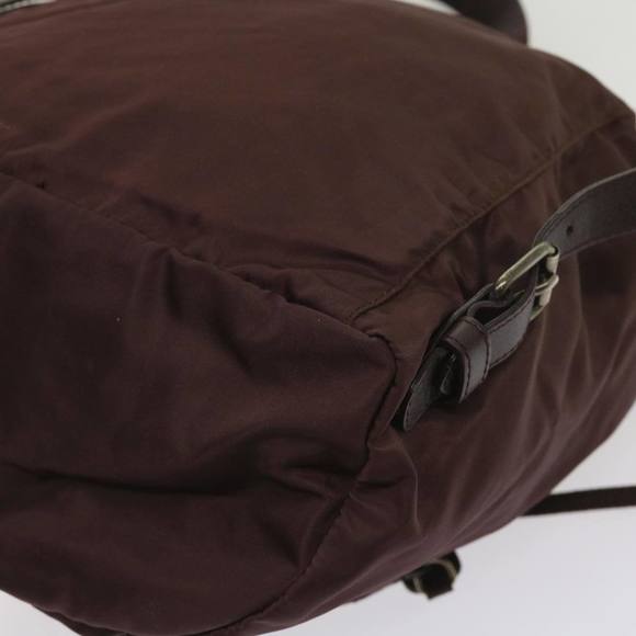 PRADA Backpack Nylon Wine Red Auth bs11789 - Picture 16 of 16
